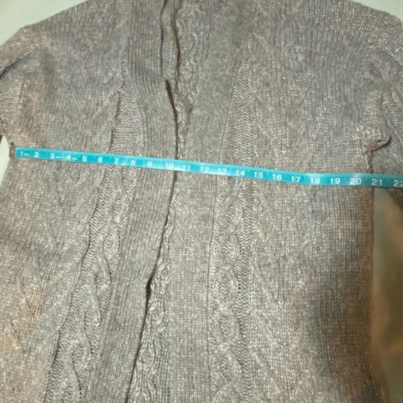 Cable Knit Open Front Cardigan Charcoal Grey - Picture 2 of 6